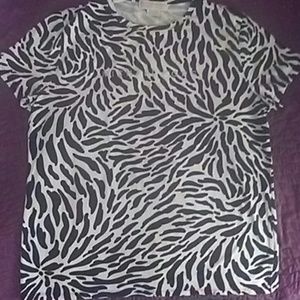 Michael Kors animal print knit top